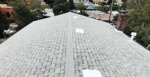 Weather resistant roof installed